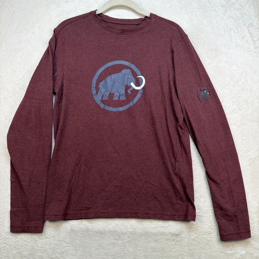 Mammut Long Sleeve Logo Shirt‎ Boys Small Outdoor Hiking Base Layer Tee